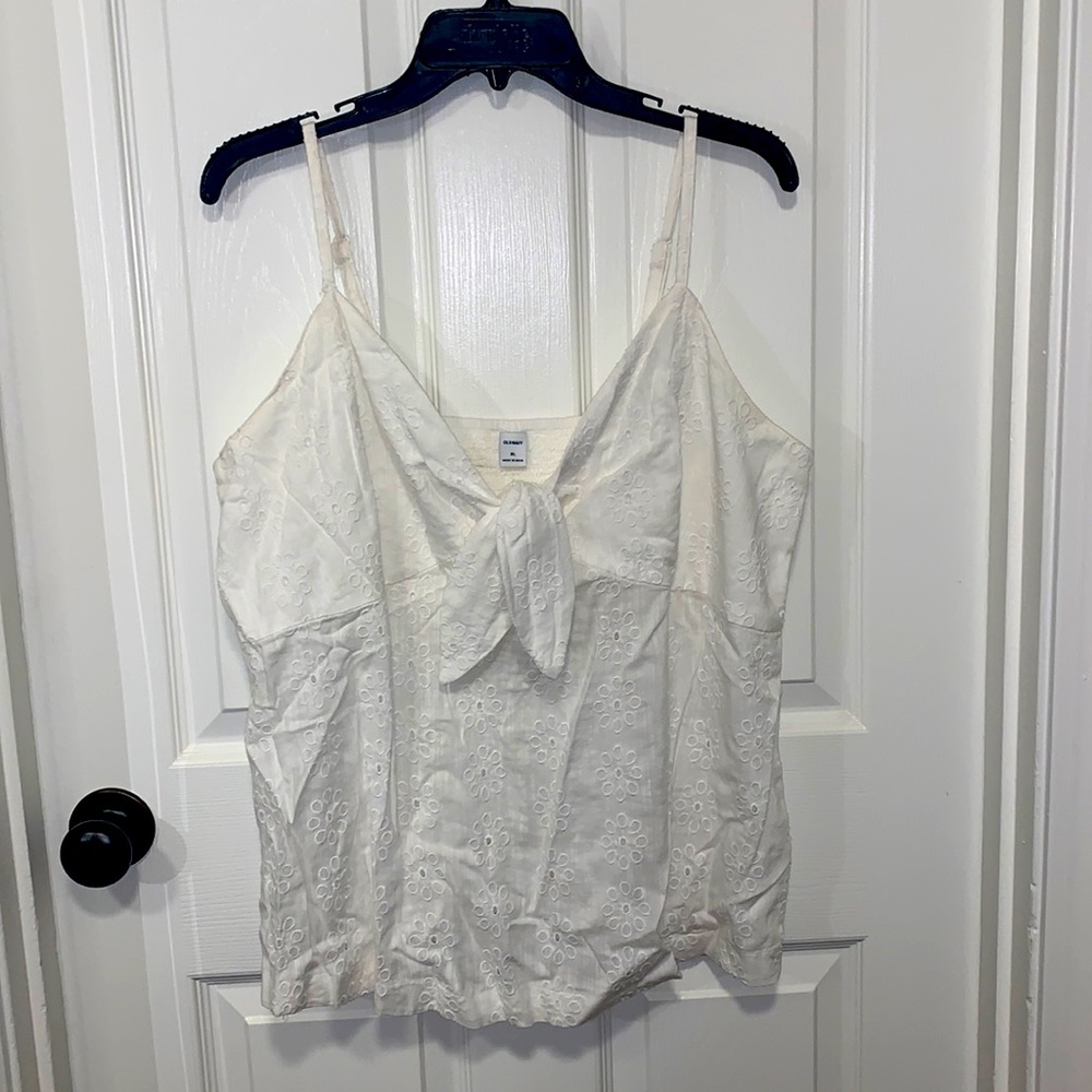 White Lace Old Navy Tank Top